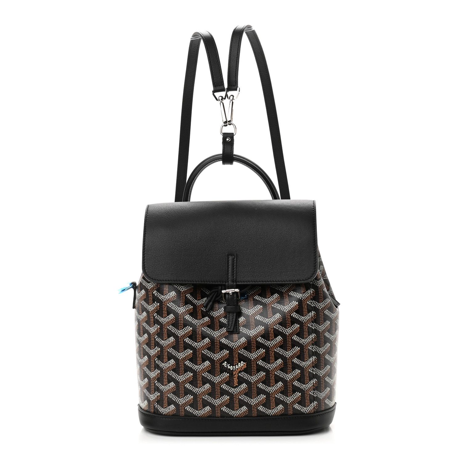 GOYARD Goyardine Calfskin Mini Alpin Backpack Black | FASHIONPHILE | Fashionphile