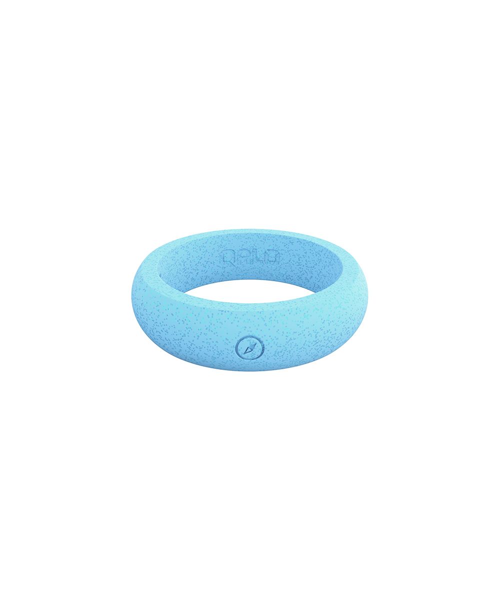 QALO Women's Rings Sky - Sky Blue Pearlescent Outdoors Silicone Ring | Zulily