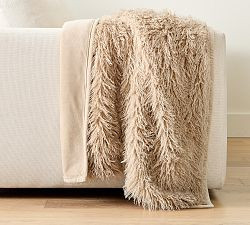 Mongolian Faux Fur Throw | Pottery Barn (US)