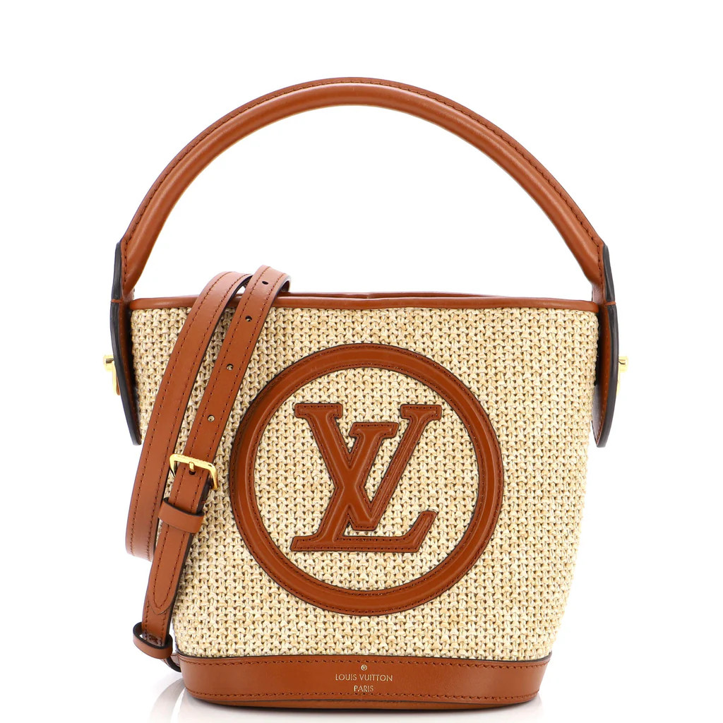 Petit Bucket Bag NM Raffia with Leather | Rebag