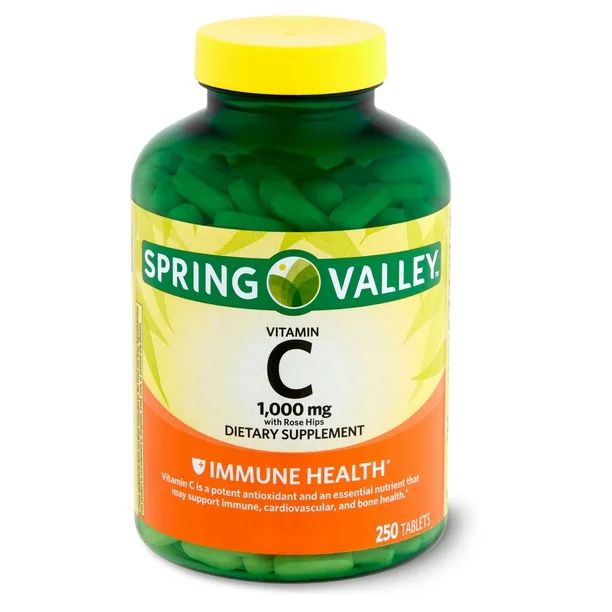 Spring Valley Vitamin C with Rose Hips Dietary Supplement, 1,000 mg, 250 count | Walmart (US)