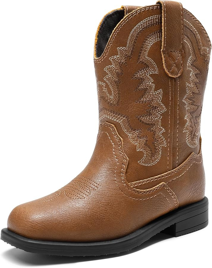 Amazon.com: DREAM PAIRS Toddler Boys Girls Cowboy Cowgirl Boots Little Kids Western Square Toe Ri... | Amazon (US)