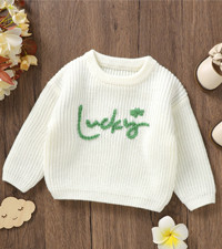 IDOPIP Toddler Baby Girls First Birthday Outfit Boho Embroidery One Sweater Top Knit Pullover Swe... | Amazon (US)
