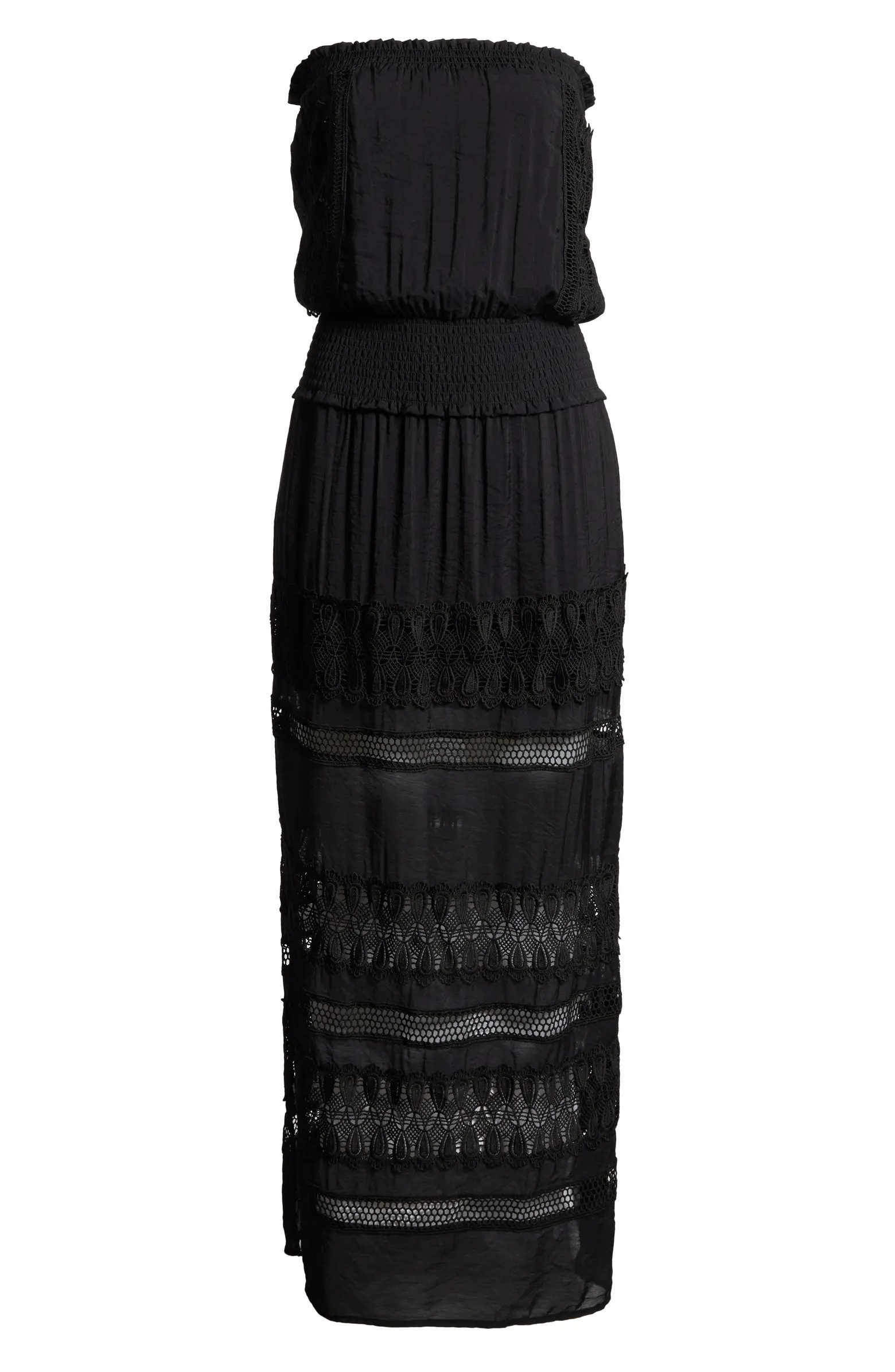 Elan Lace Strapless Cover-Up Maxi Dress | Nordstrom | Nordstrom