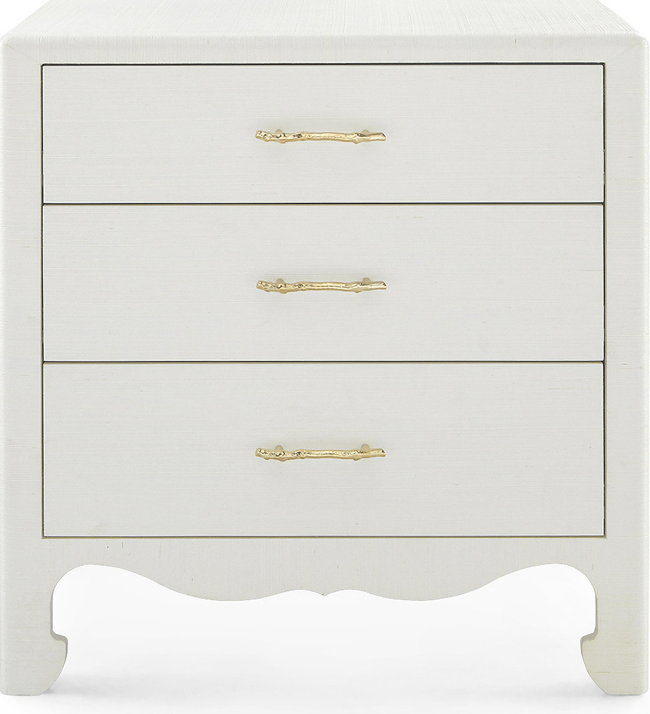 Gianna 3-Drawer End Table In Sand White | 1stopbedrooms