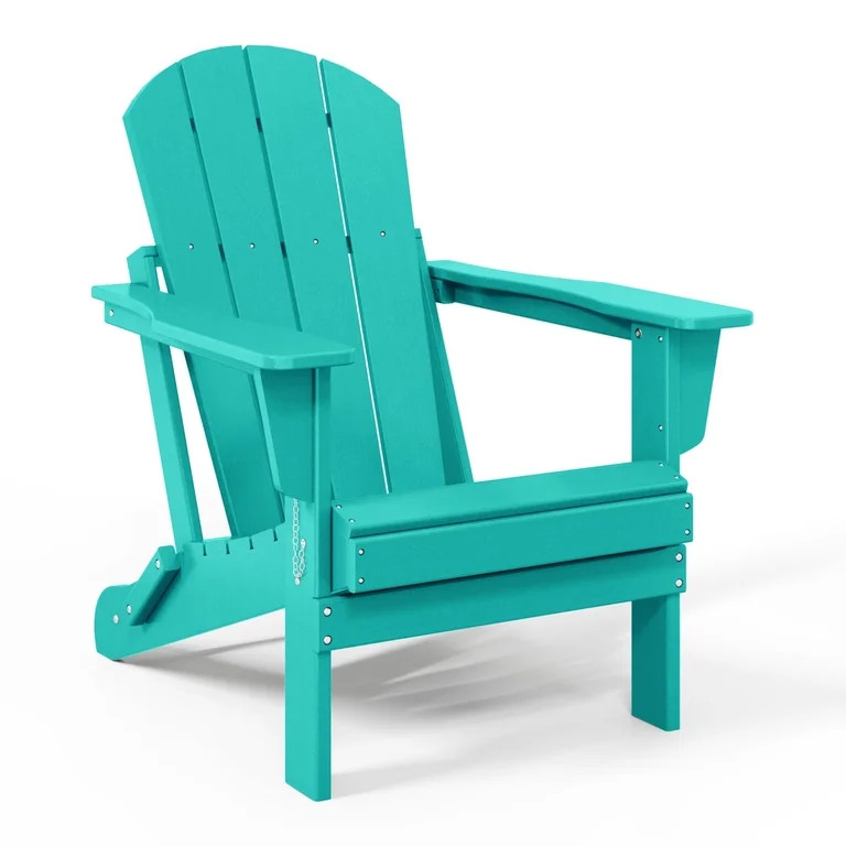 WestinTrends Malibu Outdoor Folding HDPE Adirondack Deck Chair - Patio & Outdoor Lounge, Weather\... | Walmart (US)