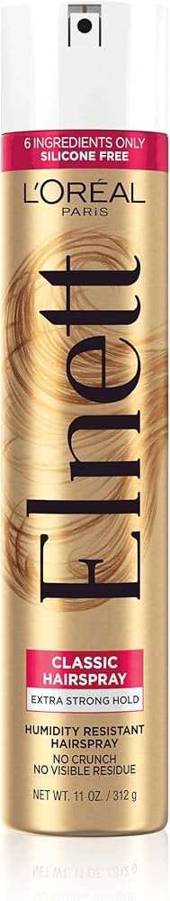 L'Oreal Paris Elnett Satin Extra Strong Hold Color Treated Classic Hairspray, 11 oz | Amazon (US)