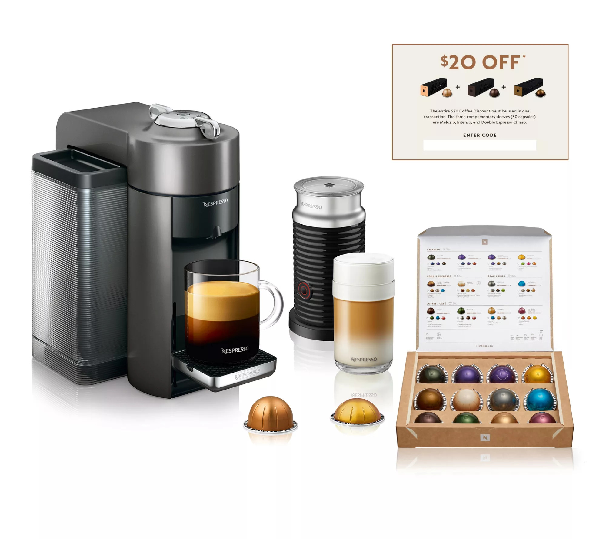Nespresso Evoluo Coffee/Espresso Maker w Frother and Voucher | QVC