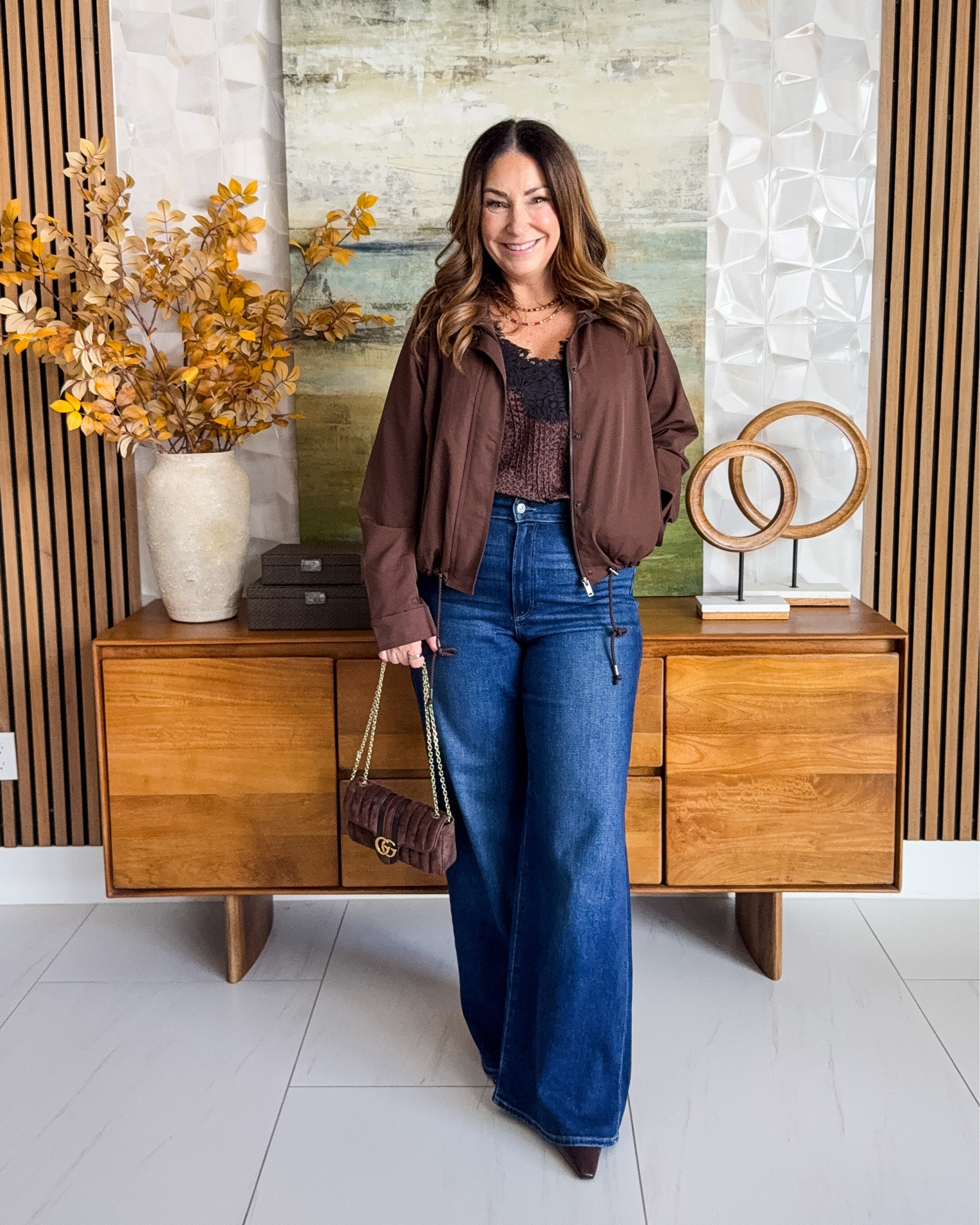 Little sassy but giving all the fall feels! 🍂 This leopard print silk top has 2 of the biggest fall trends - silk & lace but I made it a bit more casual with this lightweight jacket and some of my fav jeans for an easy date night look
📏Wearing Tank tts, L | Jacket, L | Jeans, 31

#LTKSeasonal #LTKOver40 #LTKMidsize