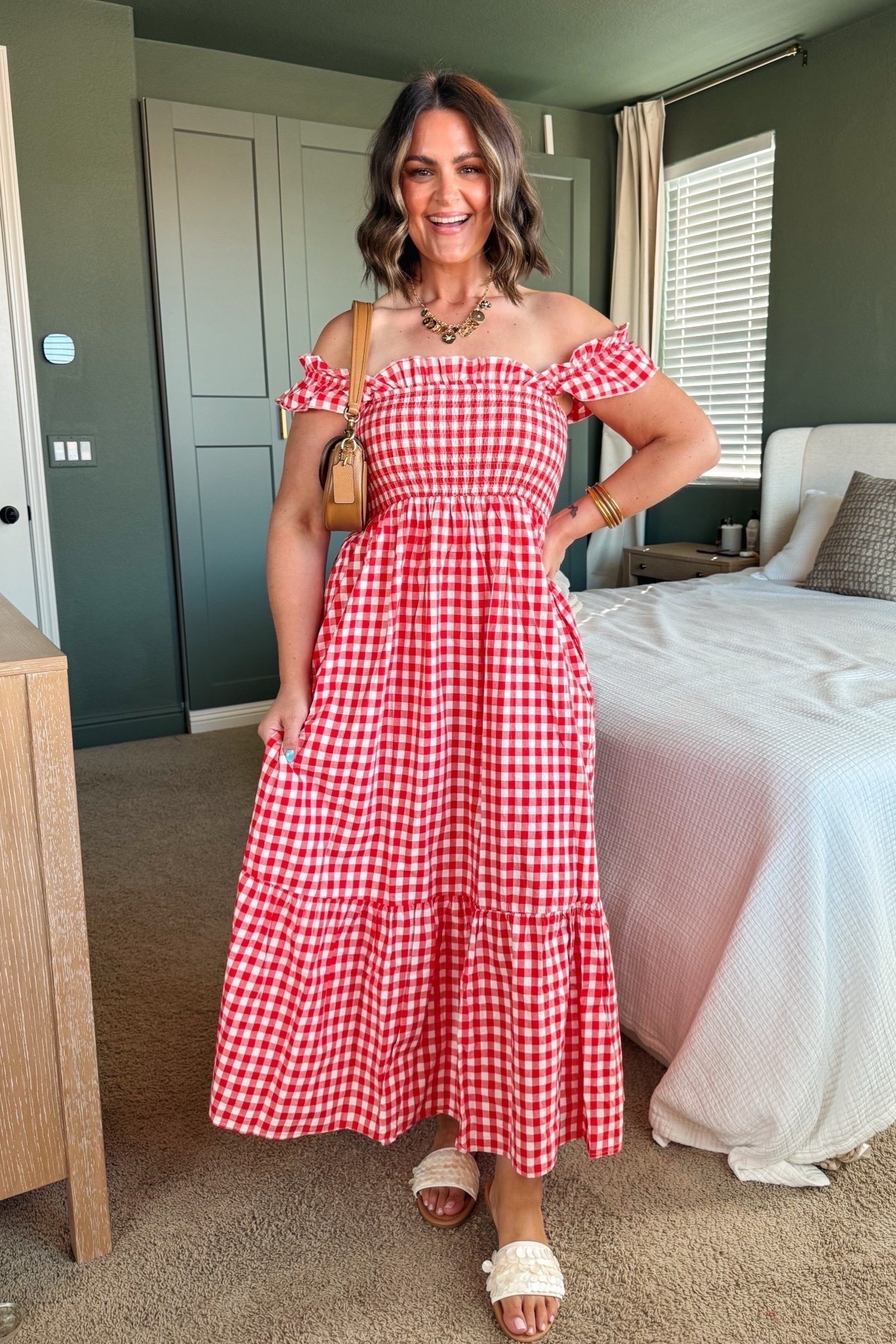 Spring outfit idea, bloat friendly ootd
Dress, large
Anti-chaf shorts, xl (could prob do a large, but xl is comfy)
Strapless bra, 36D
Sandals, true size 10

Size 12, midsize, Amazon find, affordable fashion, spring dress, graduation party, concert outfit, date night, day date, country concert outfit 


#LTKMidsize #LTKootd #LTKSeasonal