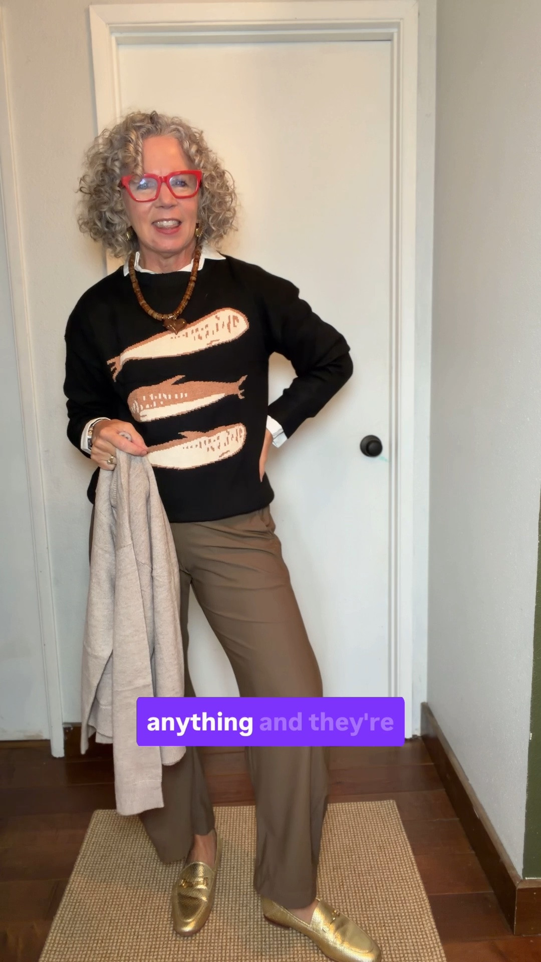 My Amazon style
I’m in a small chocolate brown pants, they come in lots of colors.
Small sweaters also lots of colors.
Tts shoes on sale 70% off

#LTKootd