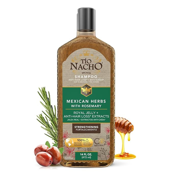 Tio Nacho Mexican Herbs Shampoo, Strengthening Hair Care with Royal Jelly, Ginseng, Wheat and Joj... | Amazon (US)