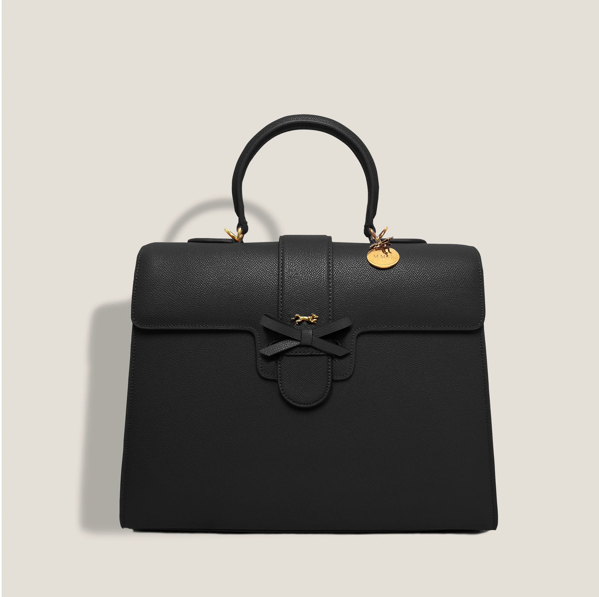 THE CARLTON BOW BAG in NOIR | MME.MINK