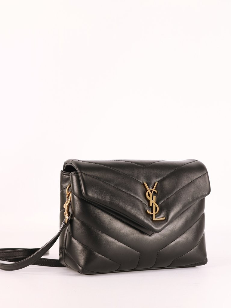 Saint Laurent LouLou Toy Logo Plaque Shoulder Bag | Cettire Global