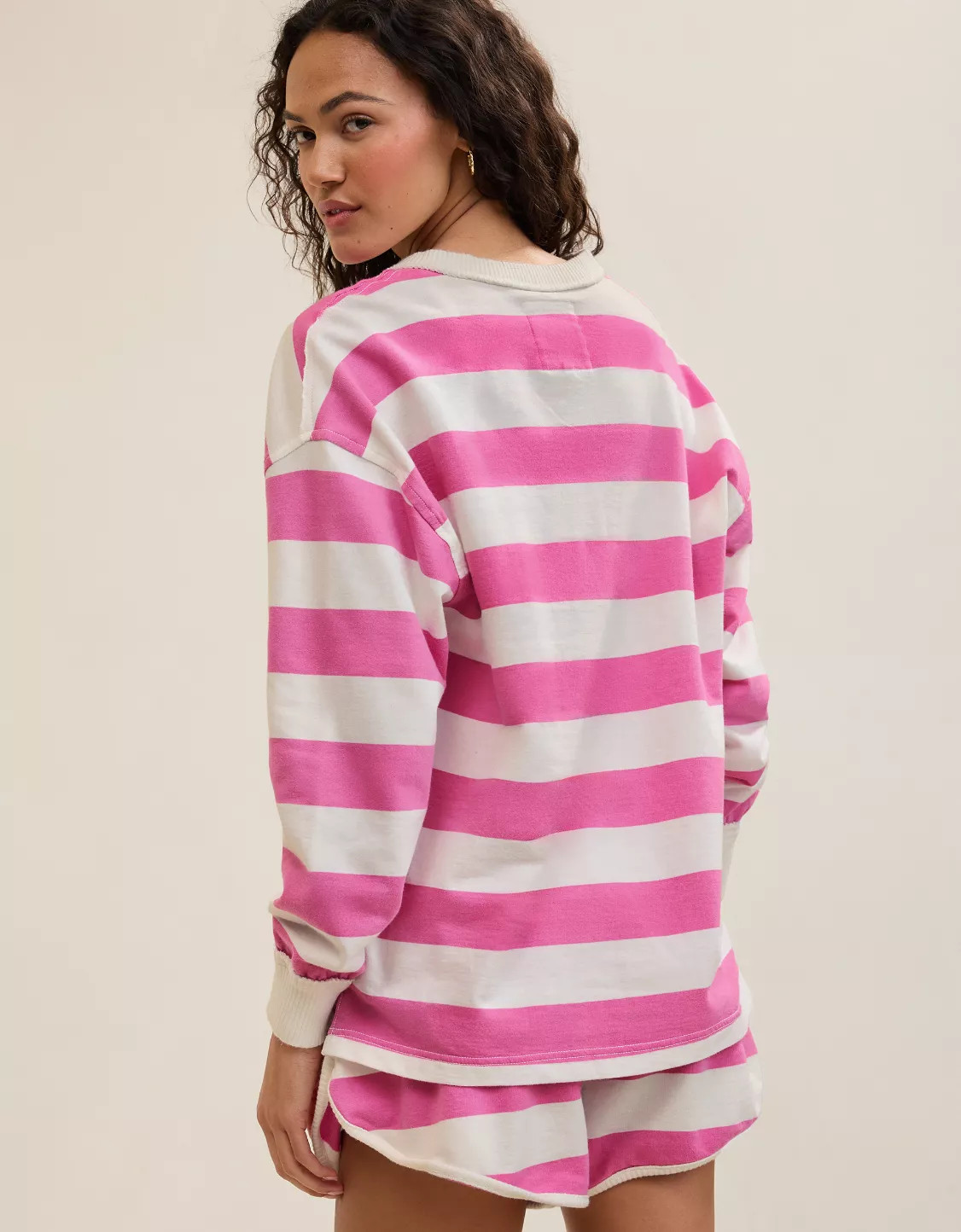 Aerie Poolside Terry Henley Sweatshirt | Aerie