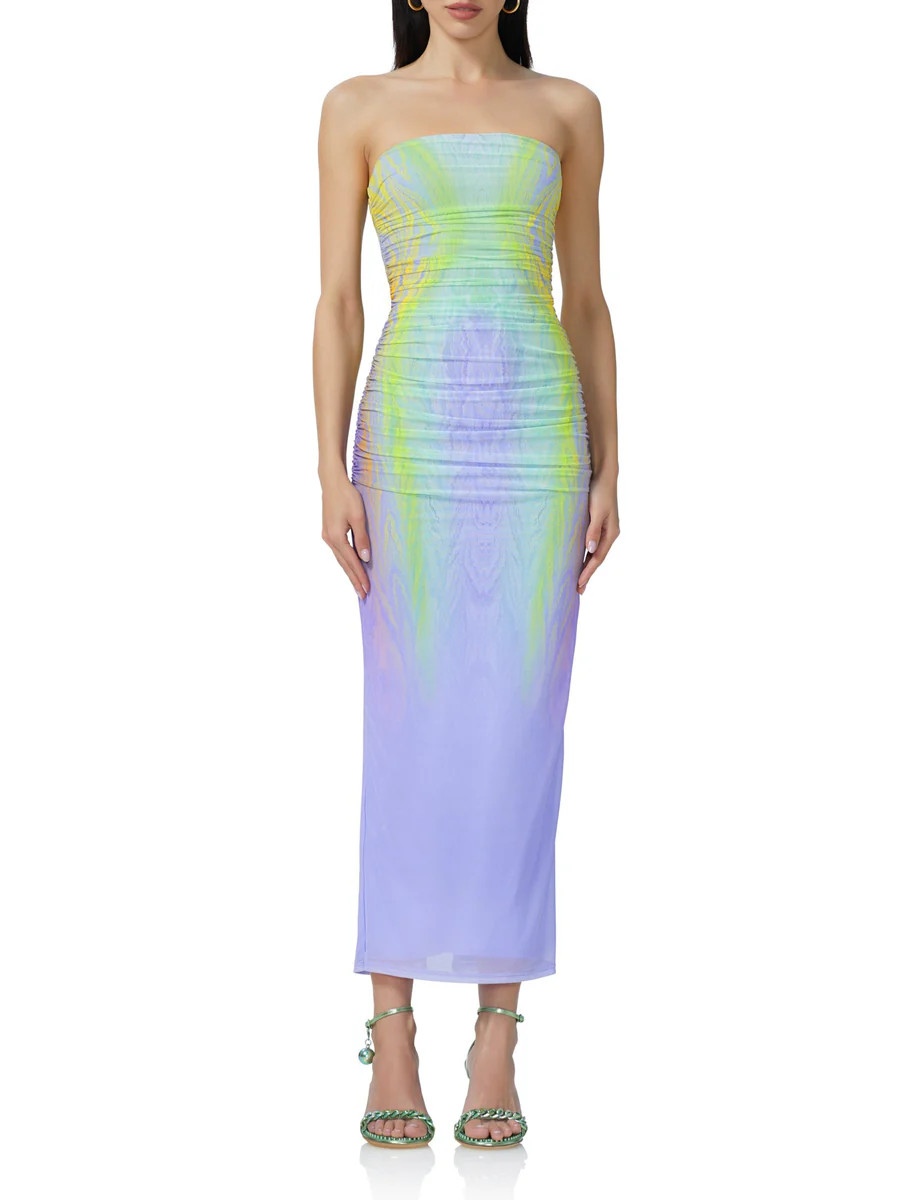 Marlo Maxi Dress - Placed Citrus Swirl | ShopAFRM