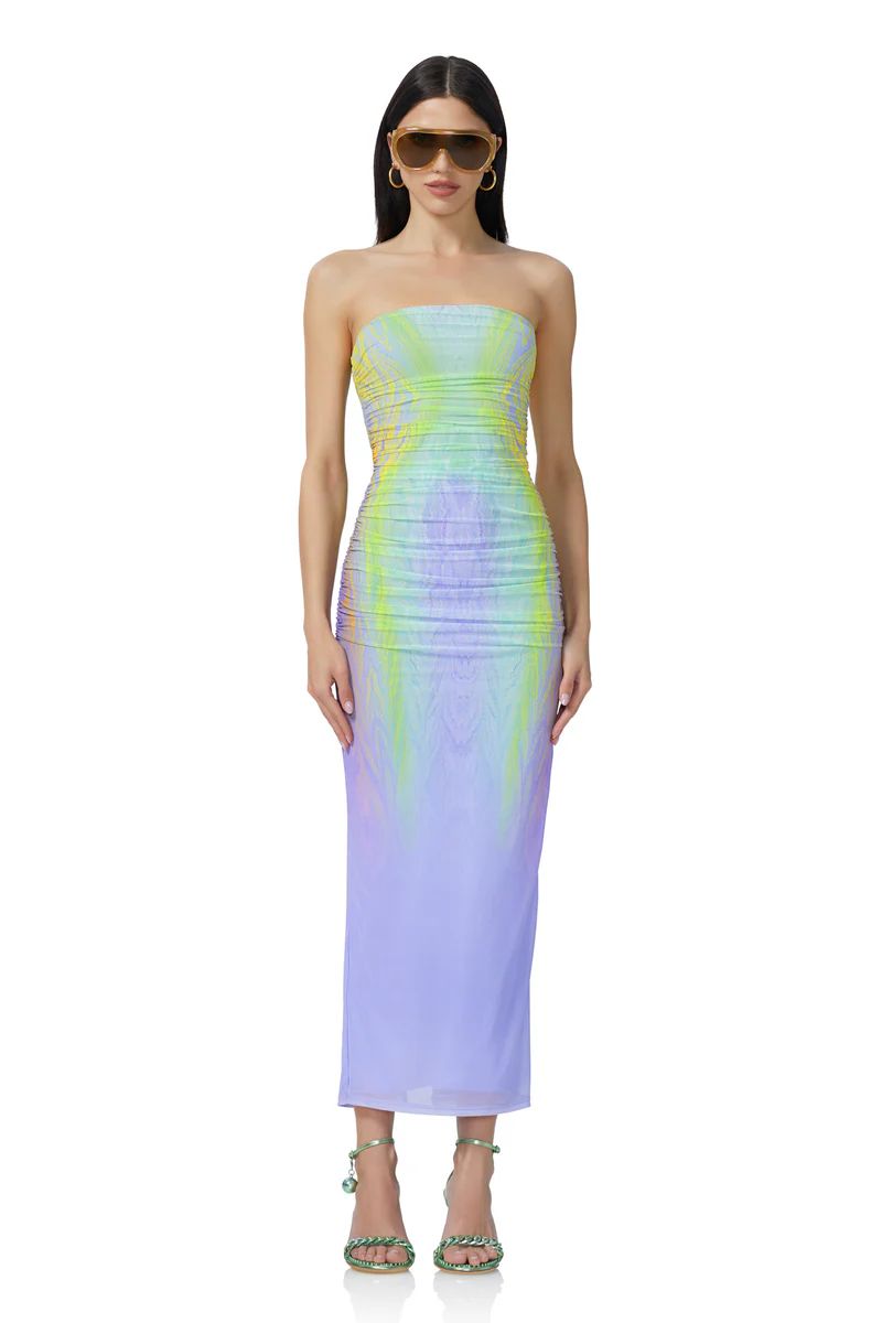 Marlo Maxi Dress - Placed Citrus Swirl | ShopAFRM