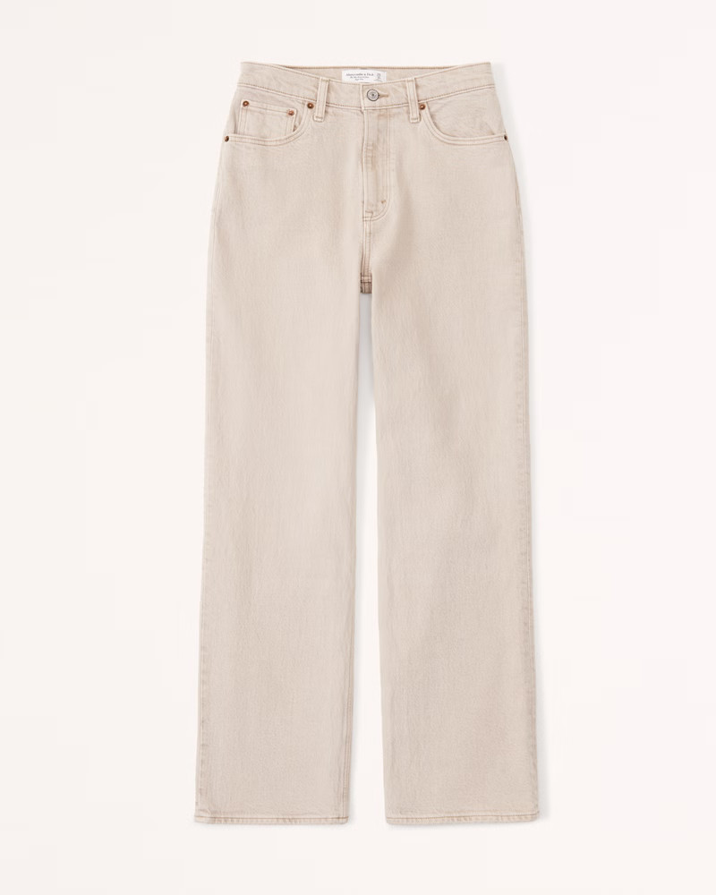 Curve Love High Rise 90s Relaxed Jean | Abercrombie & Fitch (US)