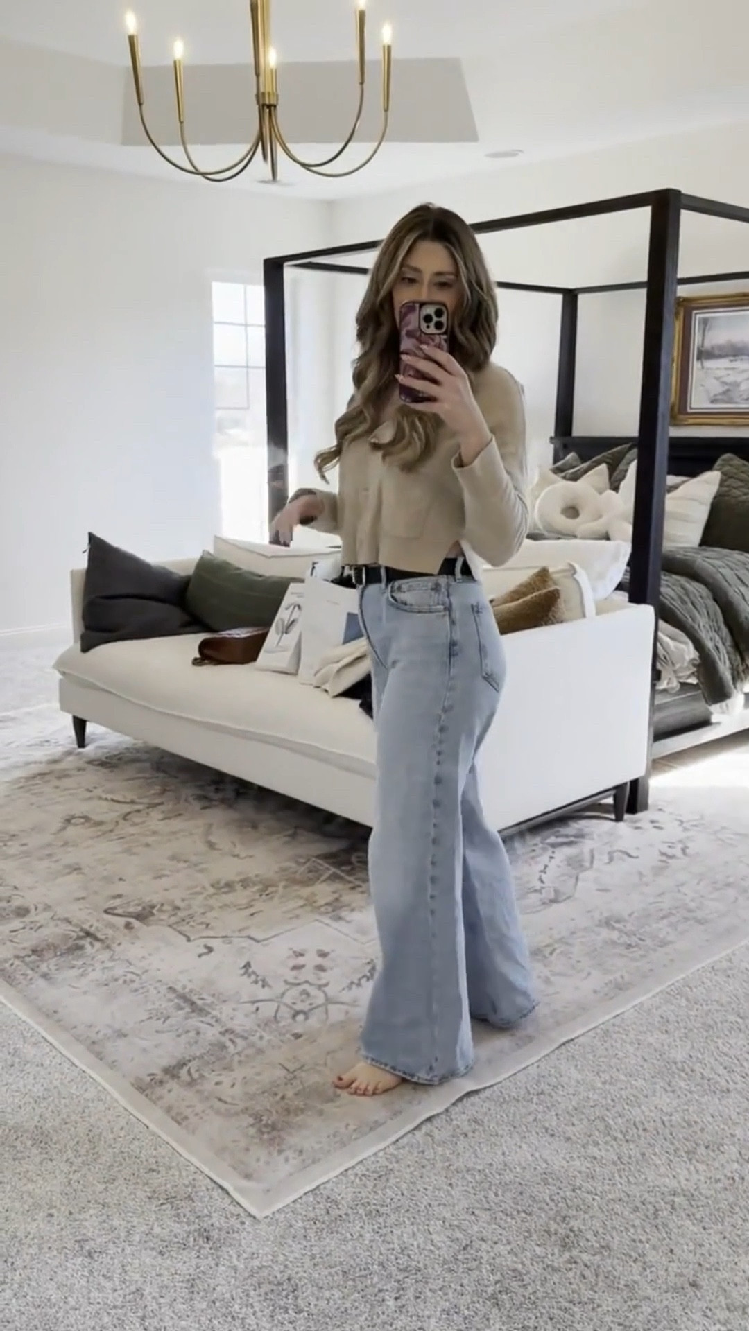If you need a formula for the perfect elevated casual outfit - this is it! Cashmere cardigan, wide leg jeans, simple accessories ✨🖤 on sale through 3/18

AGOLDE, Abercrombie, Aritzia, Shopbop, Electric Picks, Nordstrom, boy mom, mom of 4, active lifestyle, tall girl friendly fashion, Samantha Bauchmann 

#LTKFindsUnder100 #LTKSpringSale #LTKSaleAlert