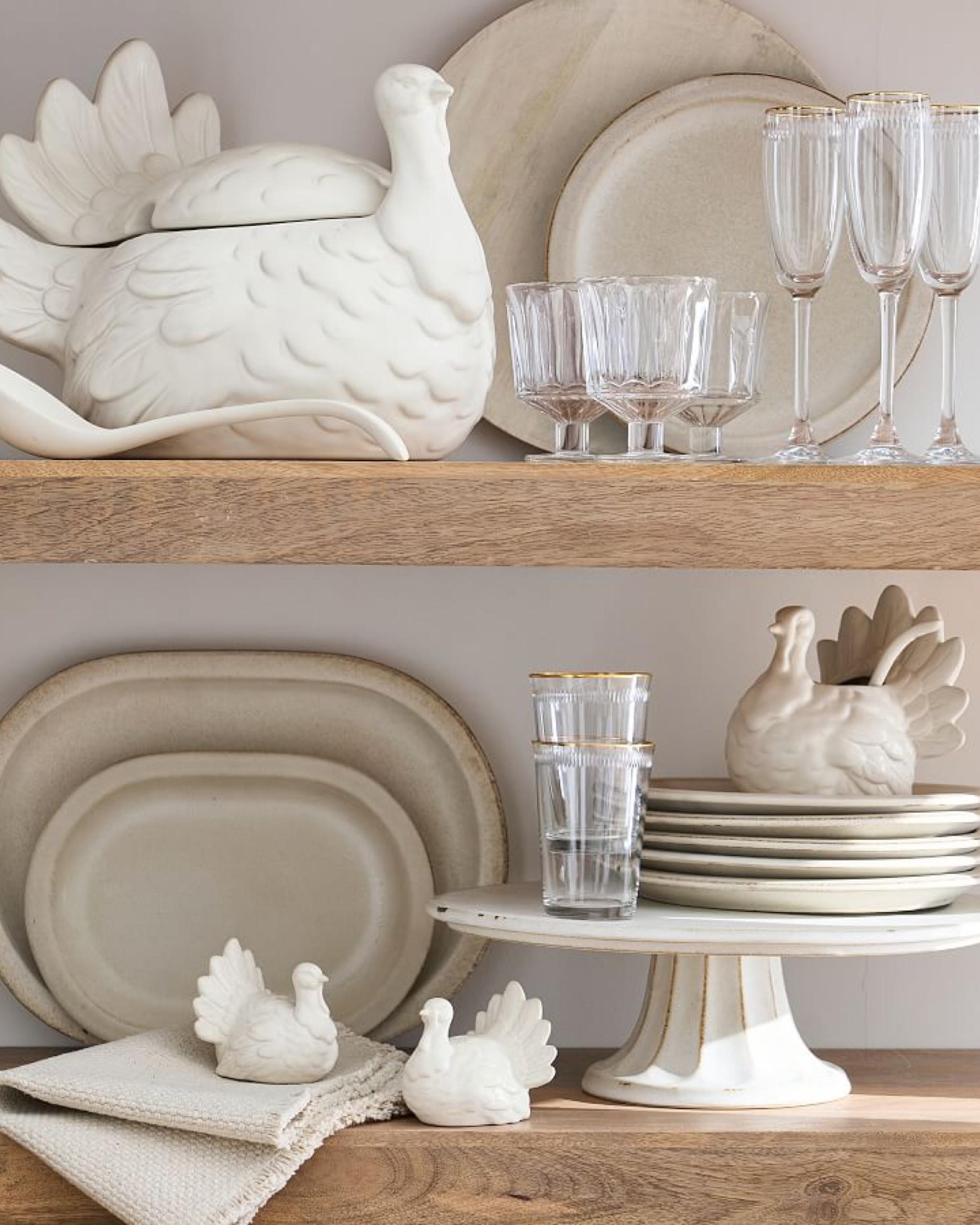 These beautiful turkey stoneware pieces are perfect for Thanksgiving. Delight your guests with homemade soup in the lovely turkey shaped tureen or it would also be a thoughtful gift for the hosts. Also available is a pumpkin shaped tureen to enhance your harvest meal. Start your meal with appetizers served on the maple leaf appetizer plates and maple leaf serving platter.

#LTKhome #LTKSeasonal #LTKHoliday