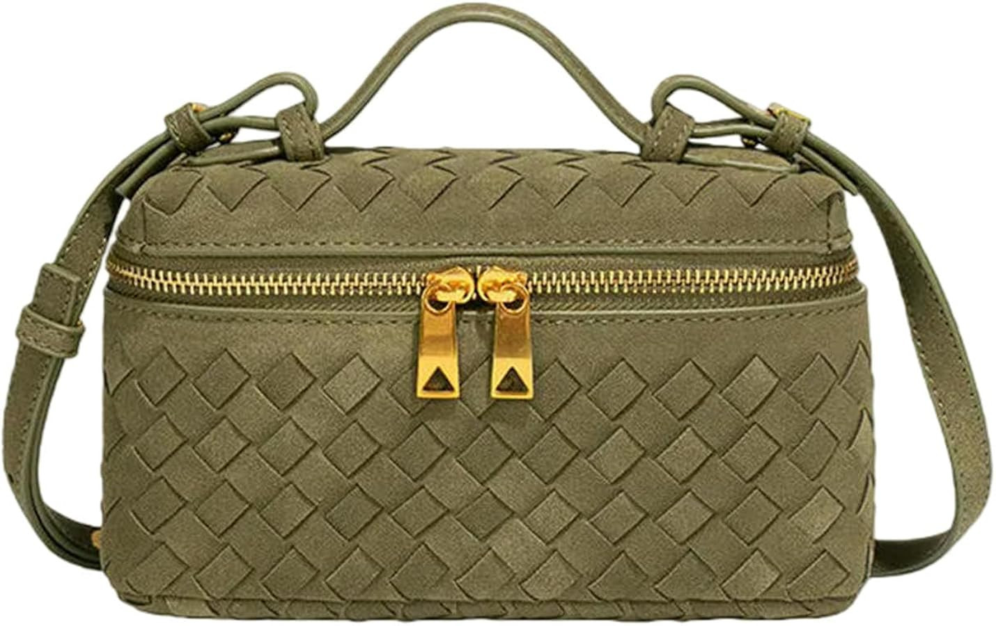 Handbags For Women Slouchy Woven Crescent Crossbody Purses Square Box Shoulder Bag Hobo Bags Handbag Evening Clutch Purse | Amazon (UK)