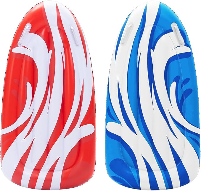 JOYIN 2 Pack Inflatable Body Boards for Water Slides, Body Board for Slip Slide, Swimming Pool Fl... | Amazon (US)