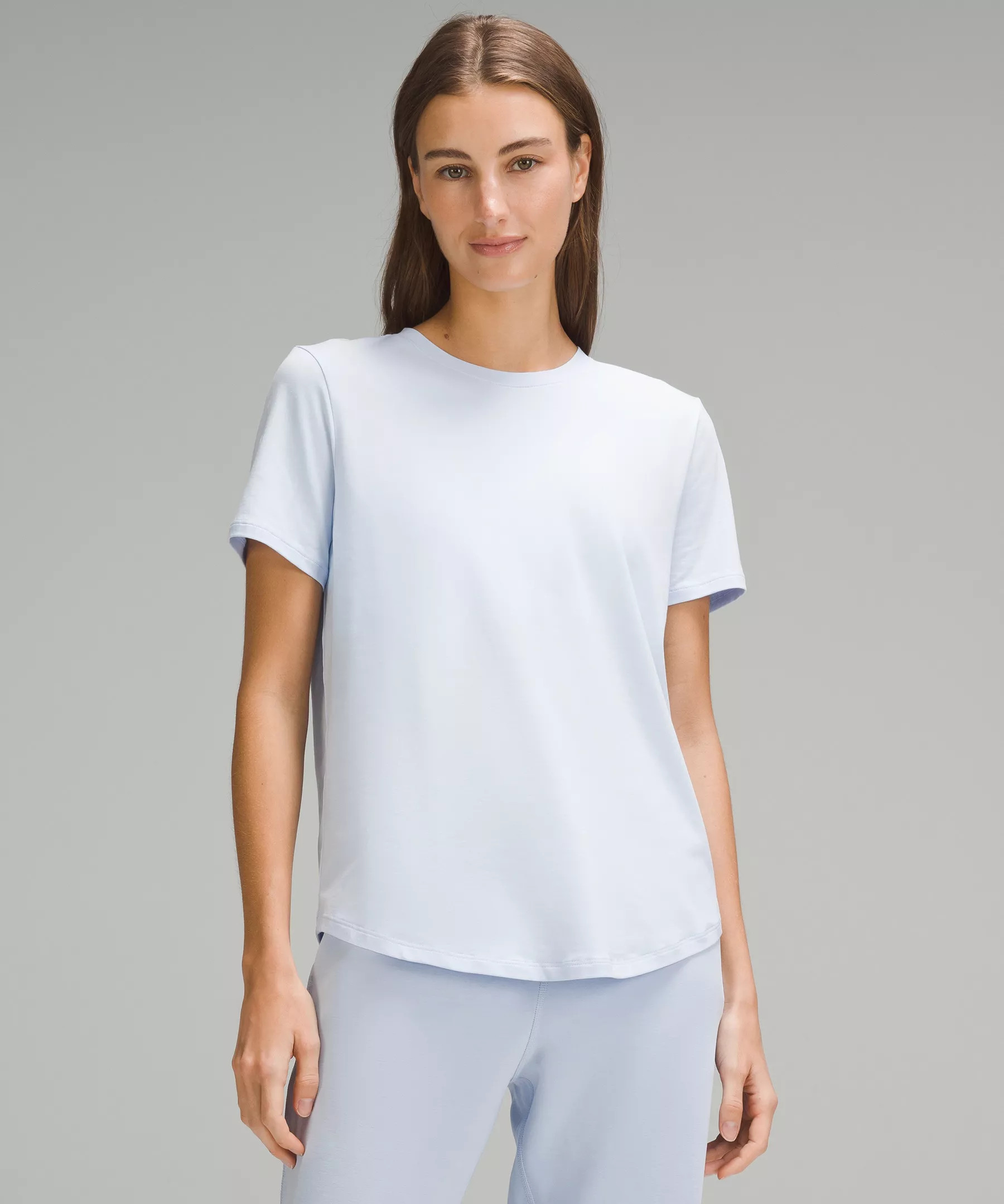 Love Curved-Hem Crewneck T-Shirt | Women's Short Sleeve Shirts & Tee's | lululemon | Lululemon (US)