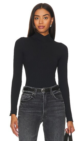 x Intimately FP XYZ Recycled Turtleneck Bodysuit In Black | Revolve Clothing (Global)
