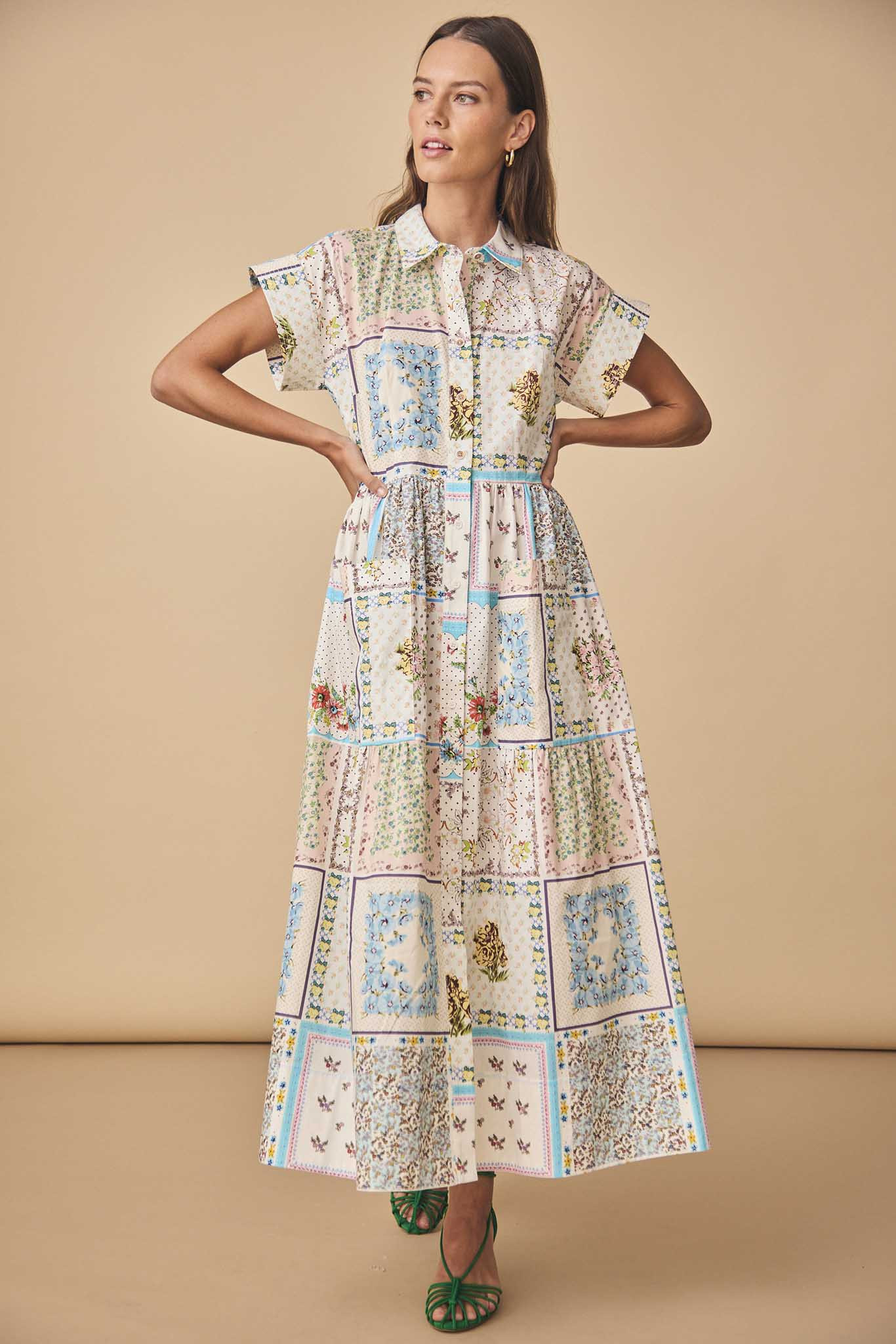 Sarah Dress | Midi Shirt Dress | Hunter Bell | Hunter Bell