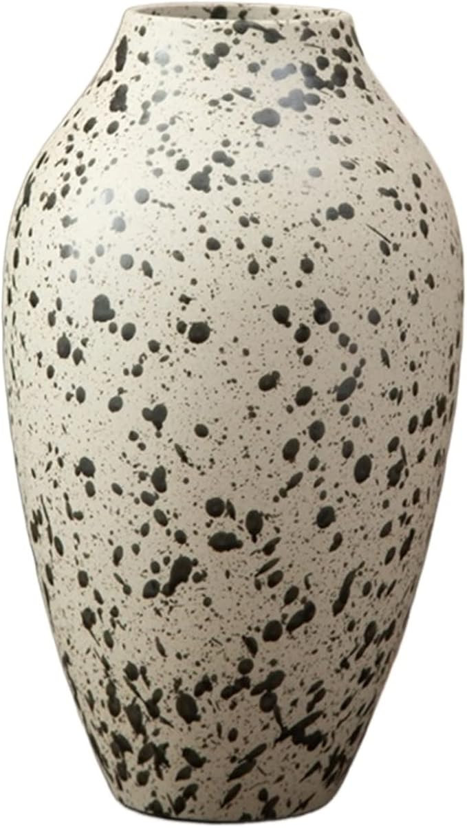 Vase Coarse Pottery Vase Modern Simple Decoration Living Room Flower Arrangement Chinese Tabletop... | Amazon (US)
