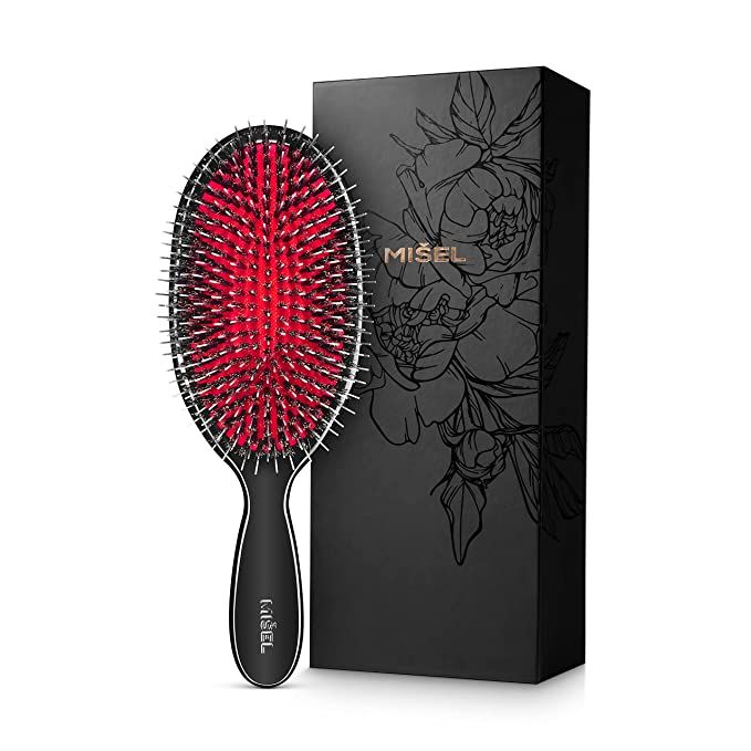 MIŠEL Professional Salon Approved Boar bristle hairbrush|Super gentle detangling|hair-loss and b... | Amazon (US)