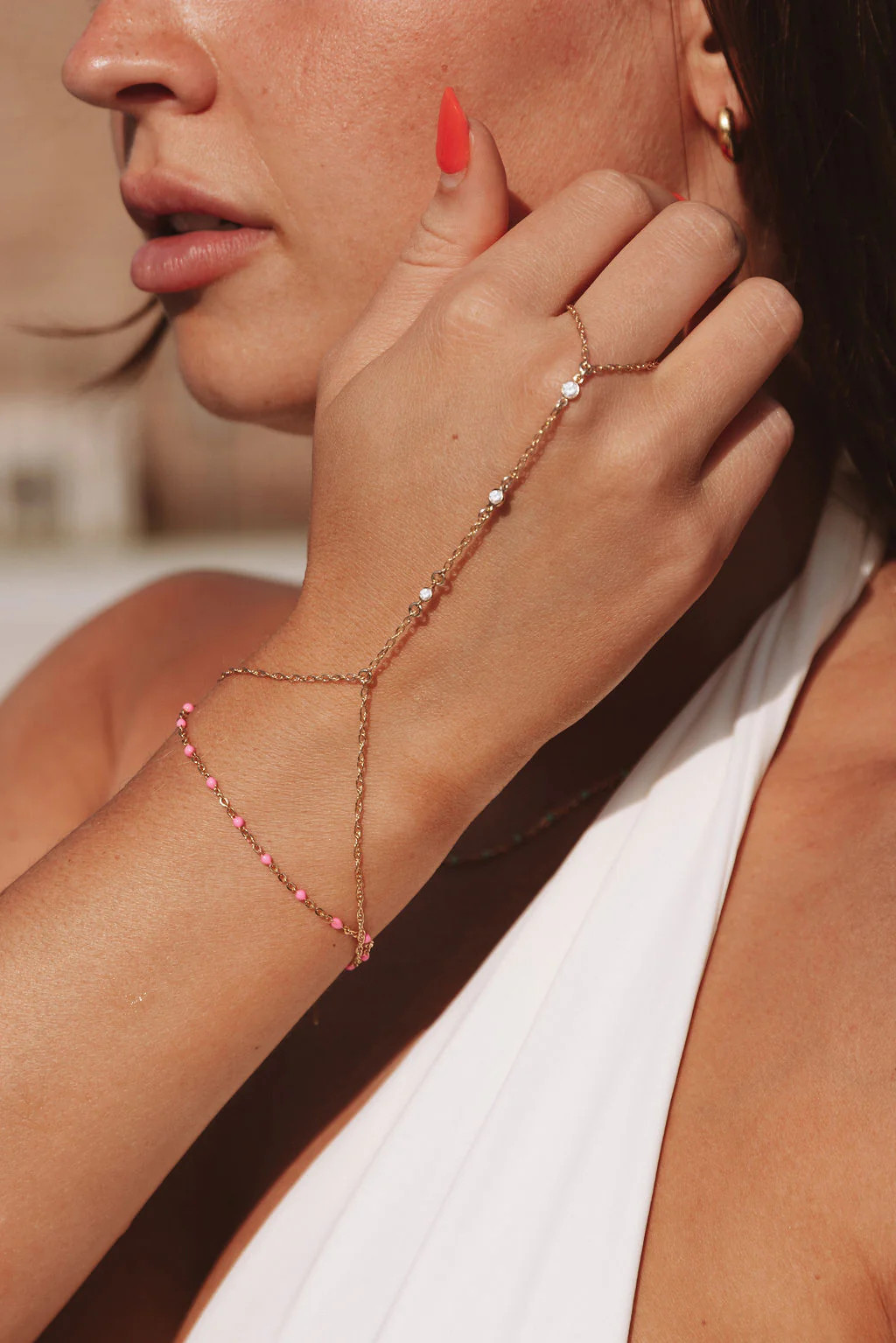 Cyrus Hand Chain | Set & Stones