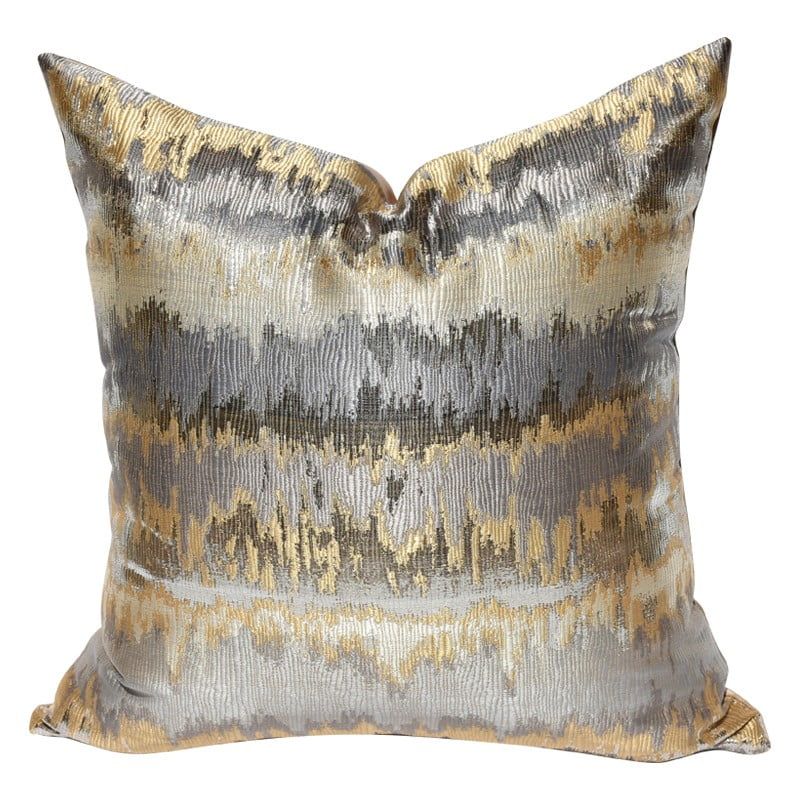 THE-TINOART Metallic Golden Polyester Jacquard Throw Pillow Covers Soft Cushion Cover Pillowcase ... | Walmart (US)