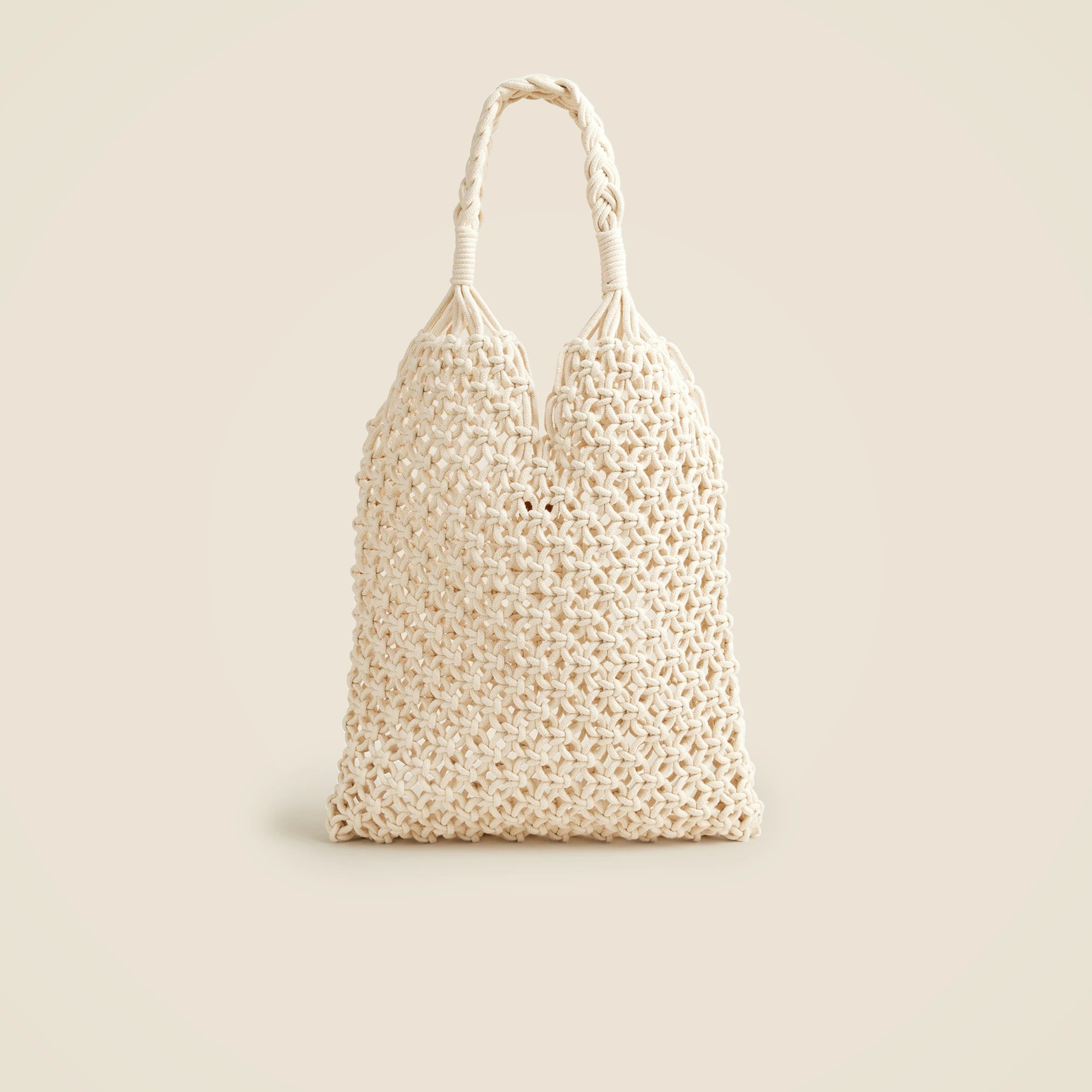 Cadiz hand-knotted rope tote | J. Crew US