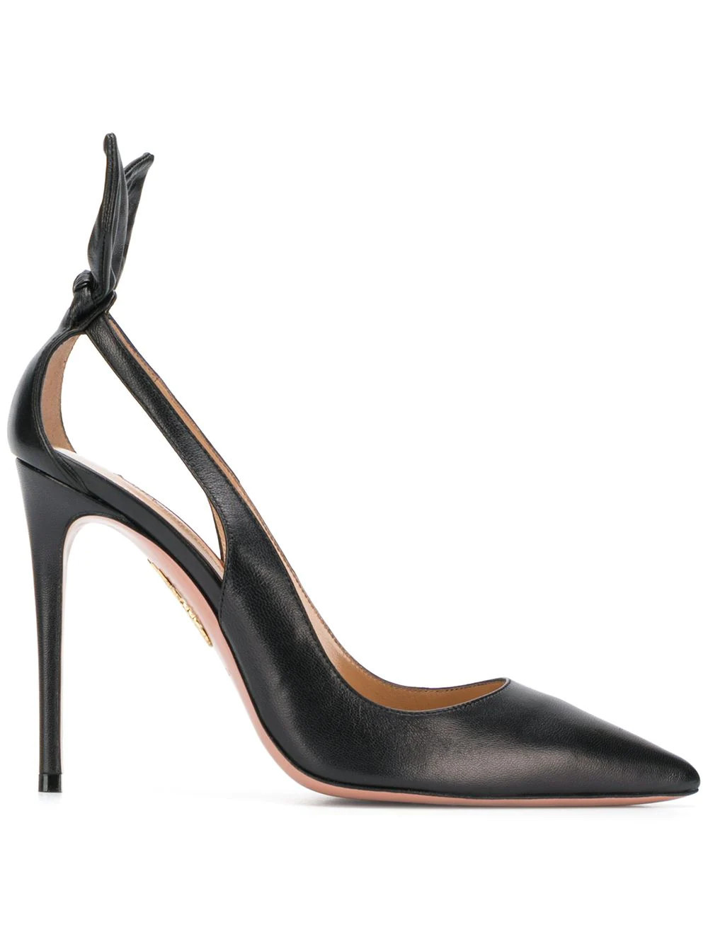 Aquazzura 105mm bow tie pumps - Black | Farfetch Global