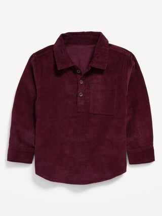 Long-Sleeve Corduroy Popover Shirt for Toddler Boys | Old Navy (US)