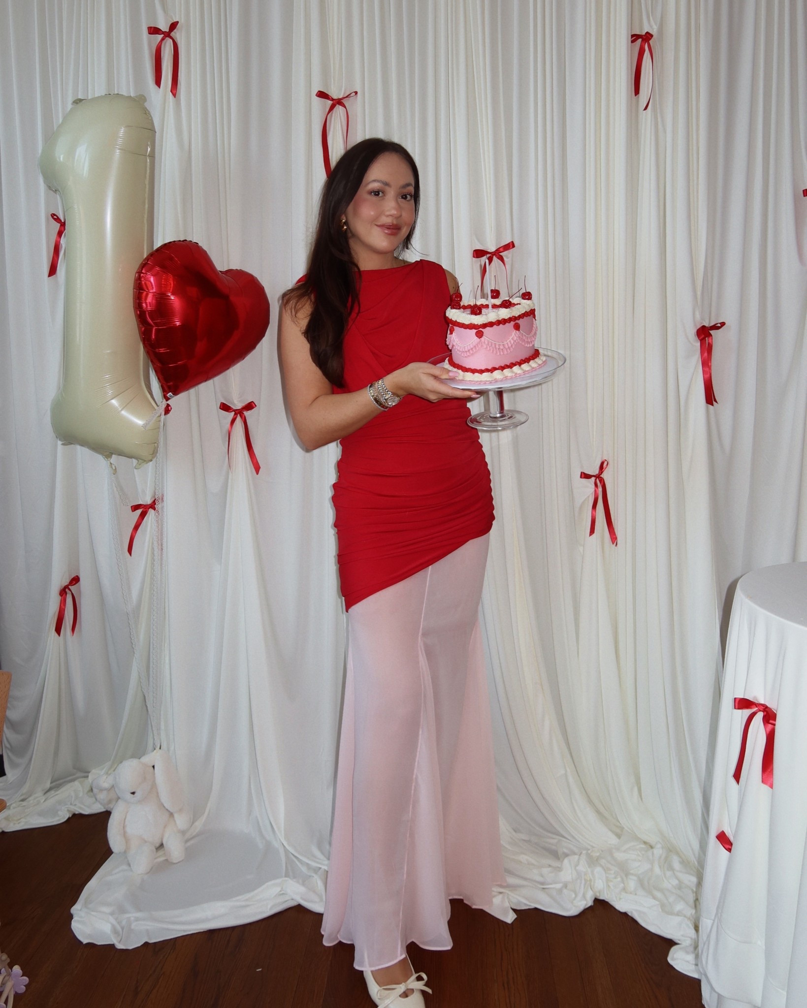 My daughter’s cherry first birthday - what I wore 🍒

#LTKmomlife