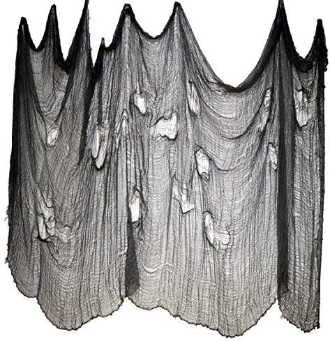 FATHER.SON Halloween Creepy Cloth Decoration Halloween Party Decorations.(6.8ft x 315" Black) | Amazon (US)