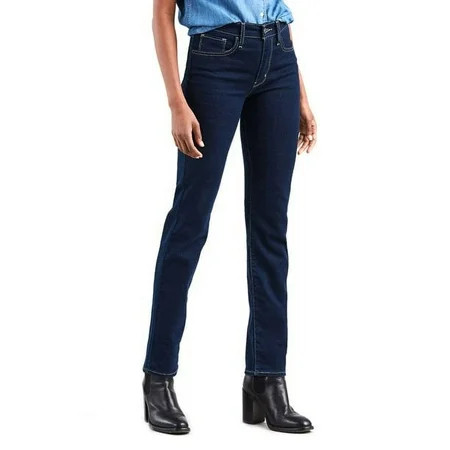 Levi Strauss Signature by Levi s Women s 724 High-Rise Straight Jeans Stellar Stretch | Walmart (US)