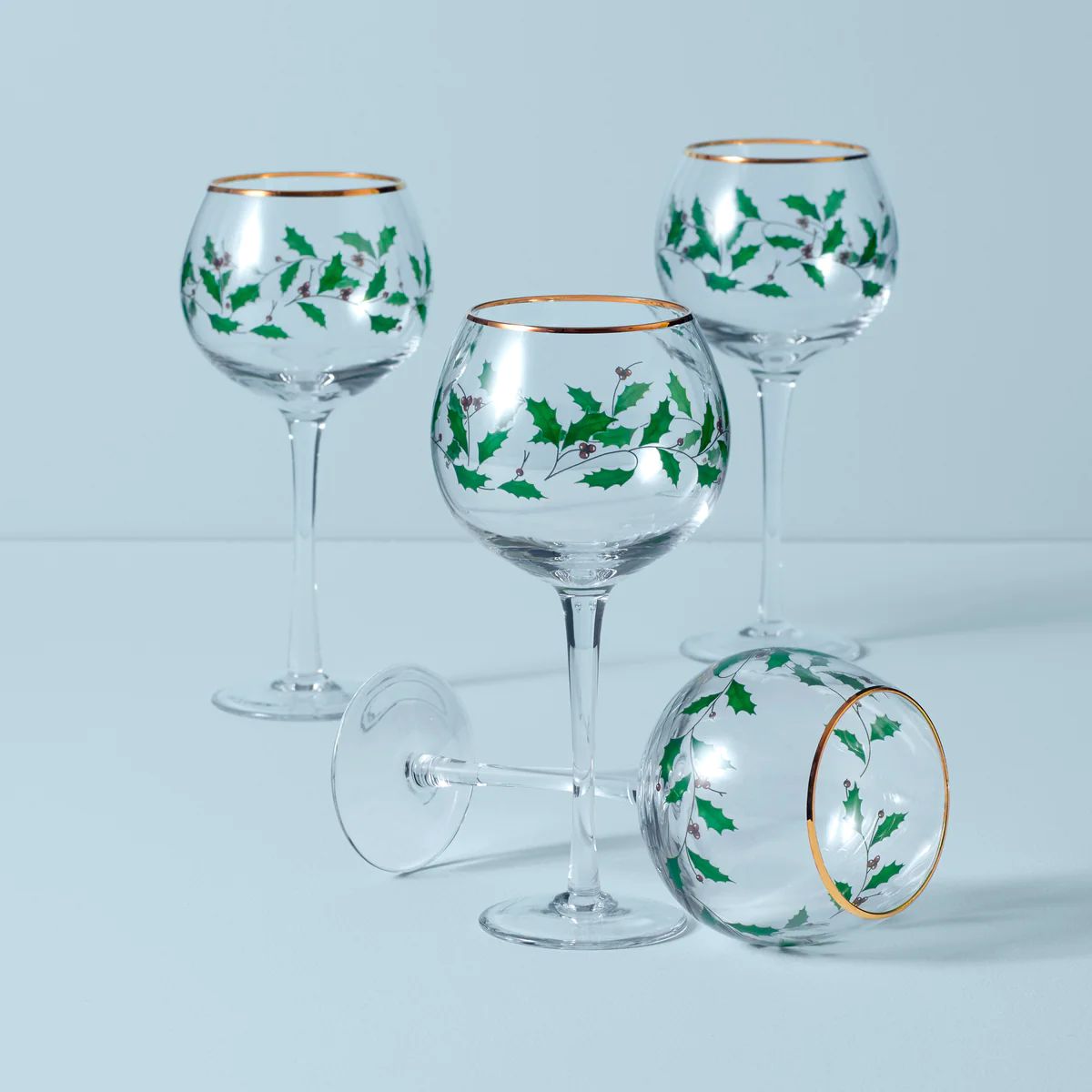 Holiday 4-Piece Wine Glass Set | Lenox