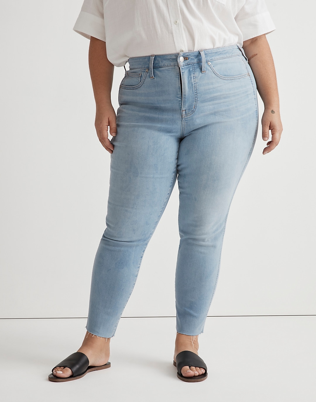 Plus 10" High-Rise Skinny Crop Jeans in Charlemont Wash | Madewell