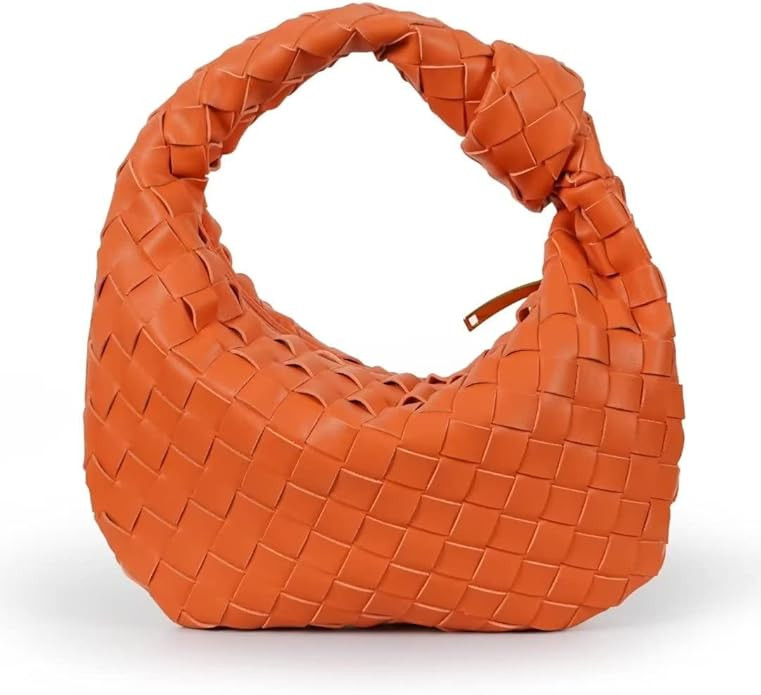 LYQXZH Knoted Women Handbag Leather Woven HandBag Dumpling Shoulder Bag Purse Handmade Hobo Hand ... | Amazon (US)