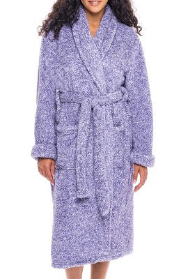 ADR Fluffy Robe, Fuzzy Robe for Women, Warm Soft Fluffy Robes for Women, Womens Robe Fuzzy Heathered Purple 2X | Target