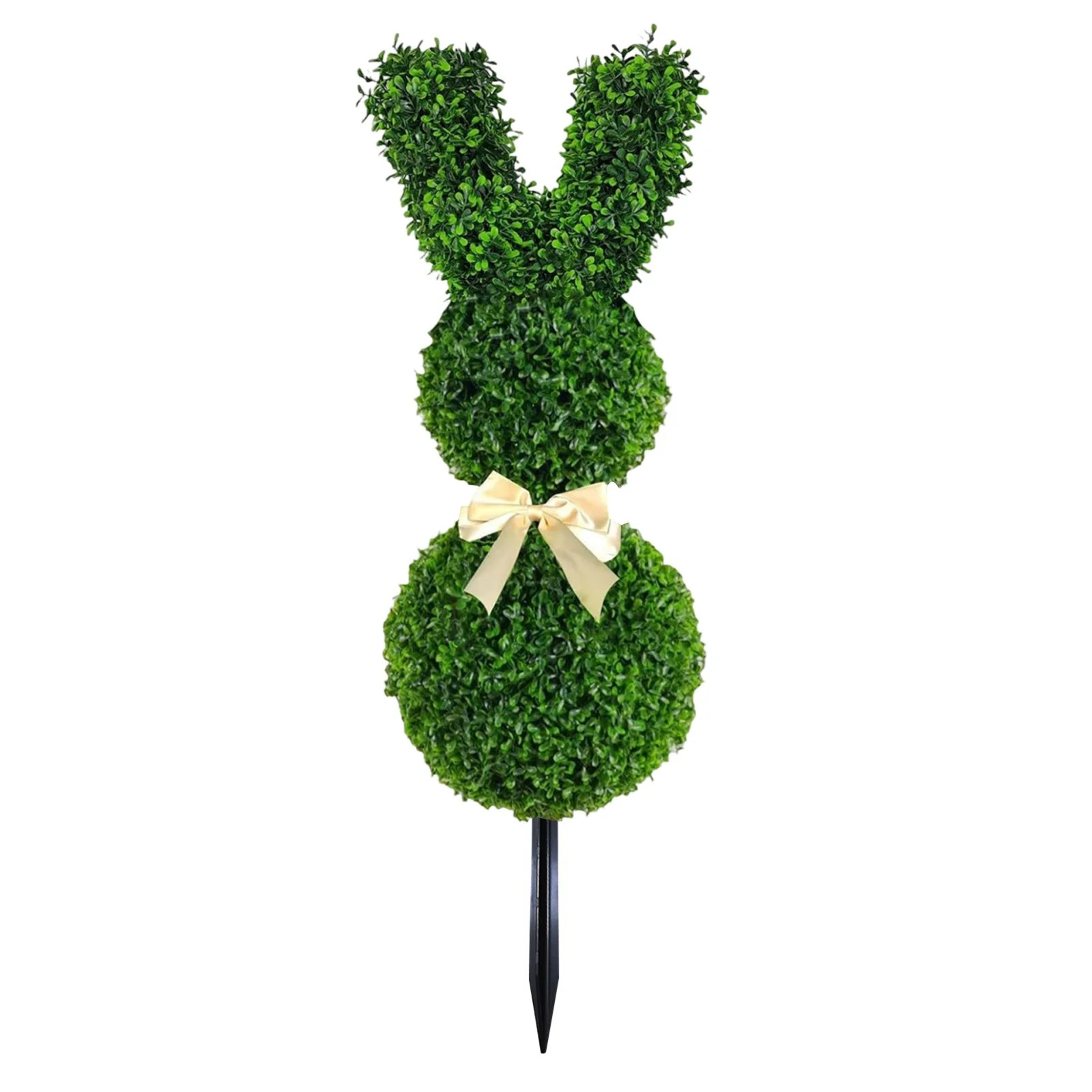 Bunny Topiary 35.5inch Green Bunny Shaped Topiary Tree Pot Easter Bunny Boxwood Bush Cedar Potted... | Walmart (US)