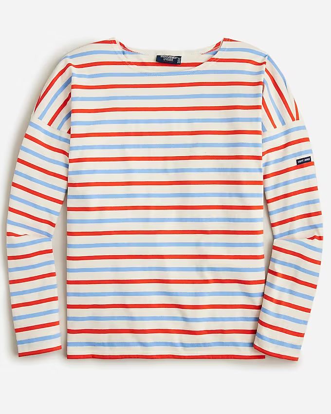 Saint James® for J.Crew relaxed boatneck T-shirt in stripe | J.Crew US