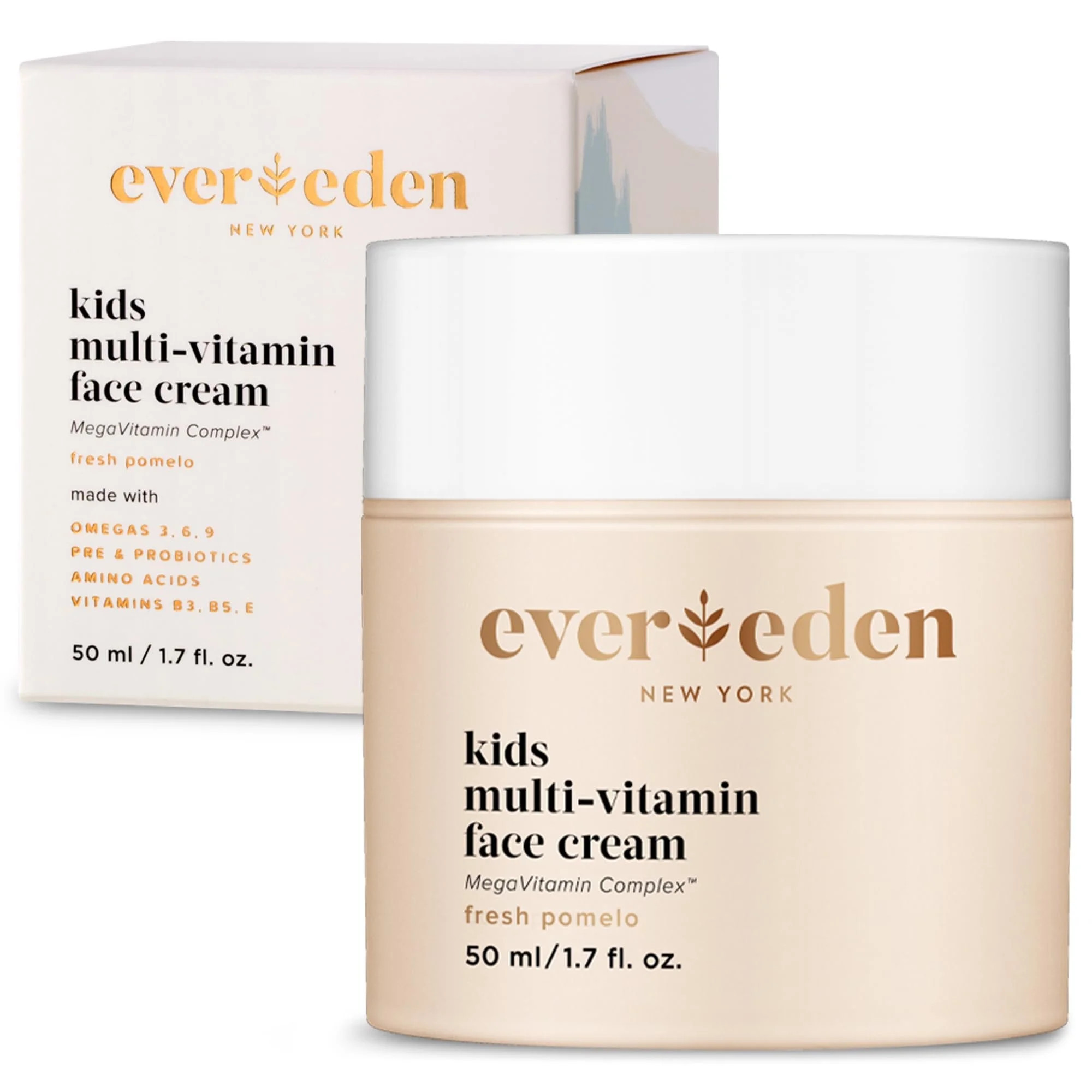 Evereden Kids Face Cream: Fresh Pomelo, 1.7 oz. | Plant Based and Natural Kids Face Lotion | Clea... | Walmart (US)
