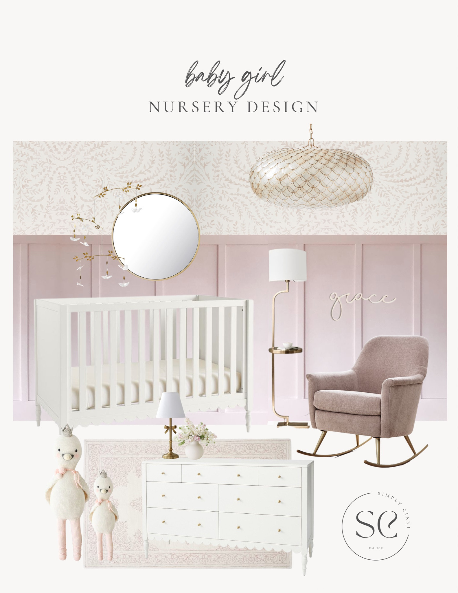 A sweet baby girl nursery with new arrivals from Pottery Barn Kids

#LTKSale #LTKbaby #LTKbump