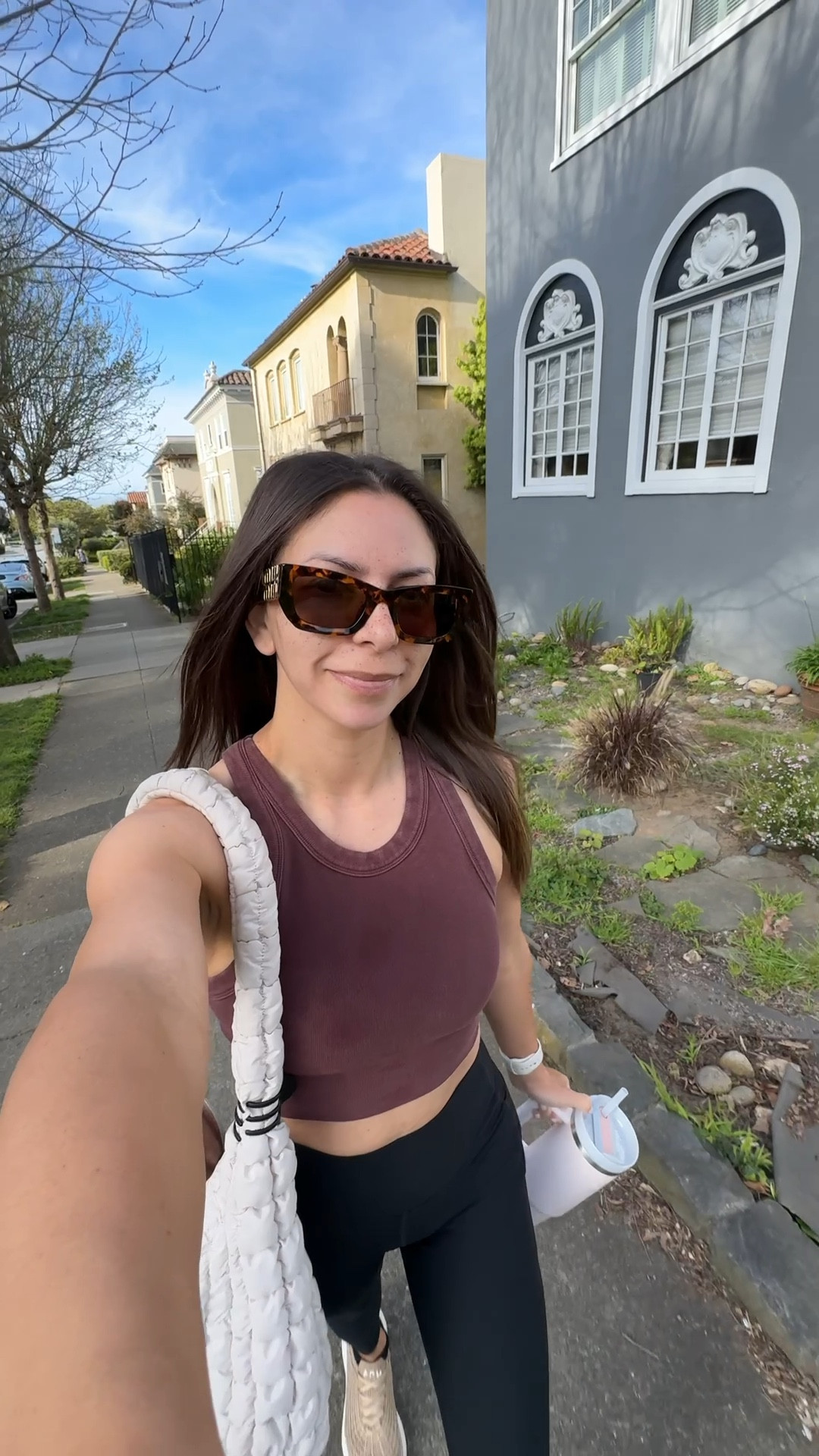 Workout outfit
One of my favorite workout bras! Have it in multiple colors! And these are my go to petite friendly leggings! These are also the most comfortable sneakers especially if you’re doing a lot of walking!

@Alo Yoga bra top- medium
@abercrombie leggings- small short
@Target puffer tote bag
Miu Miu sunglasses
APL sneakers (size up, runs small)
Tavi grip socks

Petite, active wear, athleisure, Pilates outfit, barre outfit, tennis shoes, workout shoes, sneakers 

#LTKActive #LTKPetite #LTKfitnessgoals