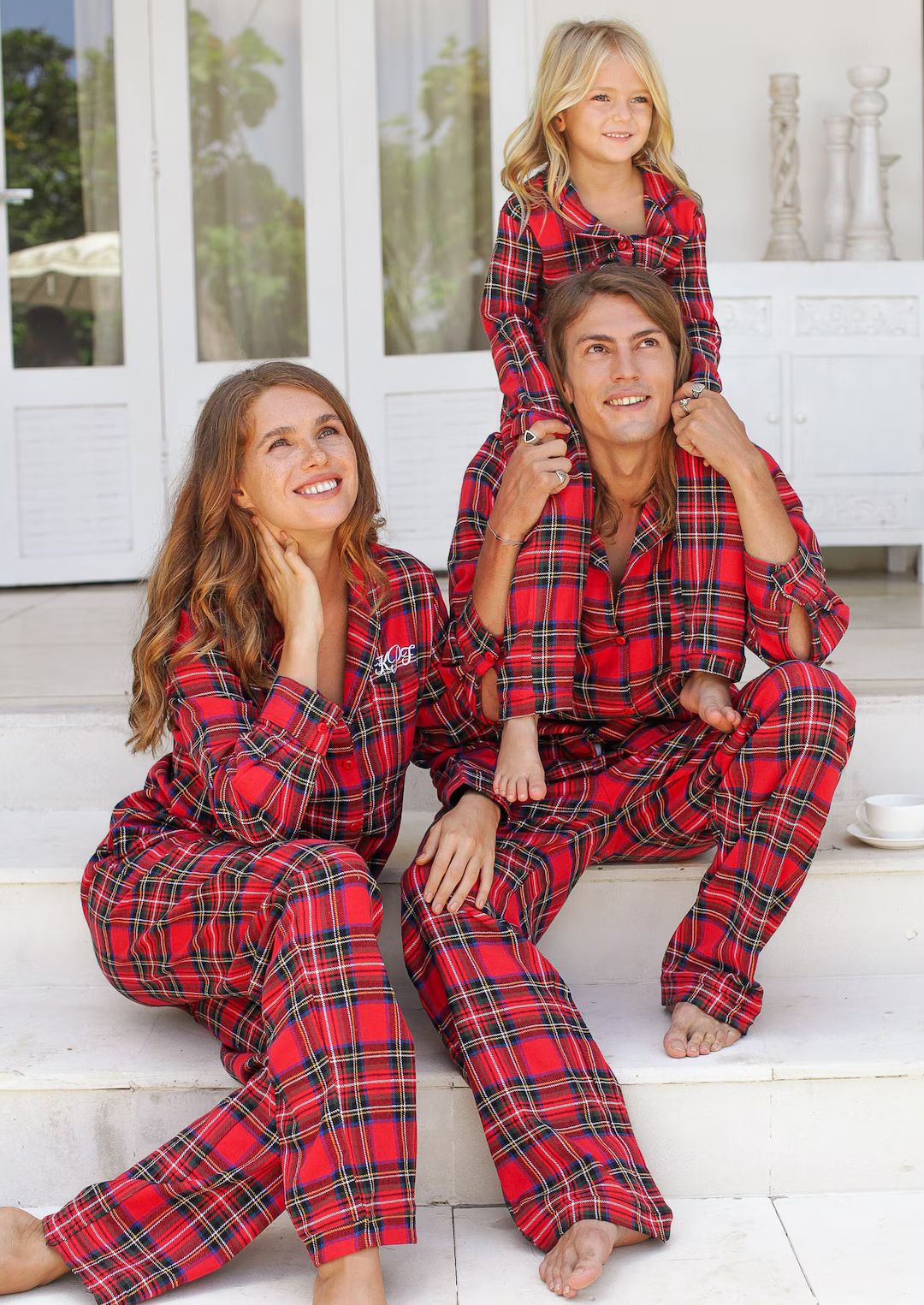 Family Christmas Pajamas Personalized Holiday Pjs Pajama Pants - Etsy | Etsy (US)