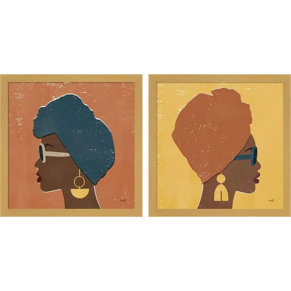 Great Art Now Kenya Couture by Moira Hershey, 2 Piece Framed Art Set Each 13"W x 13"H - Walmart.c... | Walmart (US)